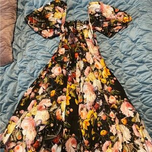 Selkie Size XS Fete de fleurs midi day dress